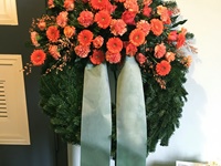 Trauerkranz 10 in orange